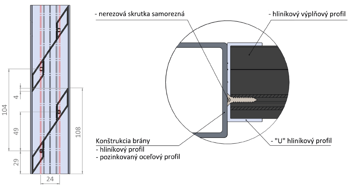 žaliuzinė lentjuostė