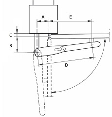 NICE Wingo pavaros atidarymo į išorę schema