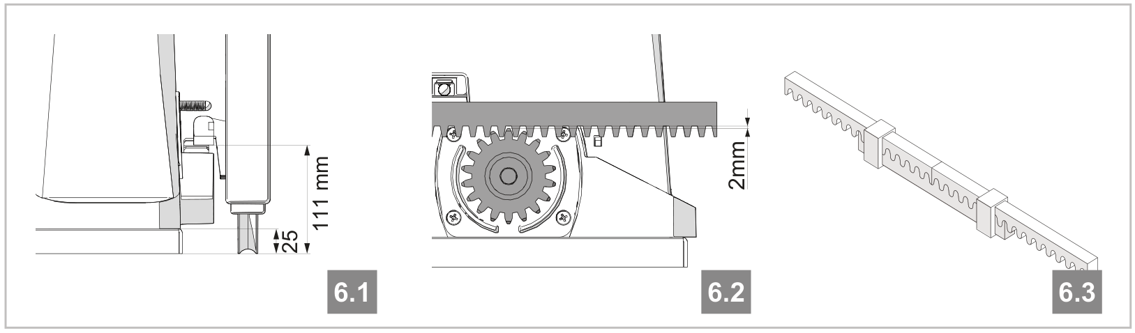 Krumpliastiebio montavimas: tarp krumpliastiebio ir krumpliaračio paliekamas 2 mm tarpas
