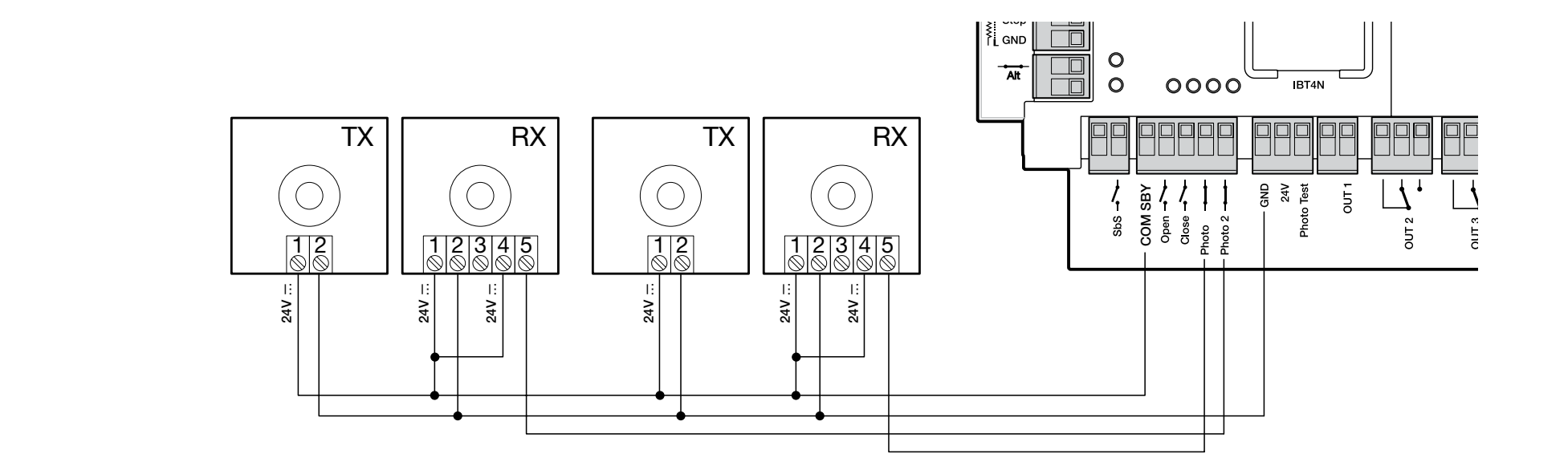 DPRO924: atskira alternatyvi fotoelementų maitinimo schema naudojant Total Stand-by režimą