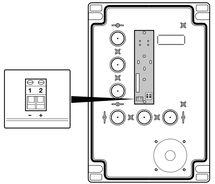 DPRO924: LIGHT 1 (−), 2 (+) ant dangčio mygtukų plokštės