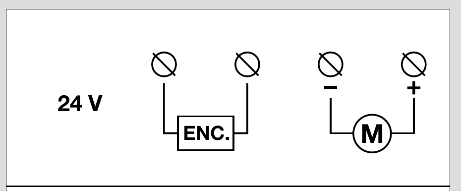 NICE Toona 6–7 – originali 24 V variklio ir enkoderio schema NICE Toona 6–7 – originali 24 V variklio ir enkoderio schema