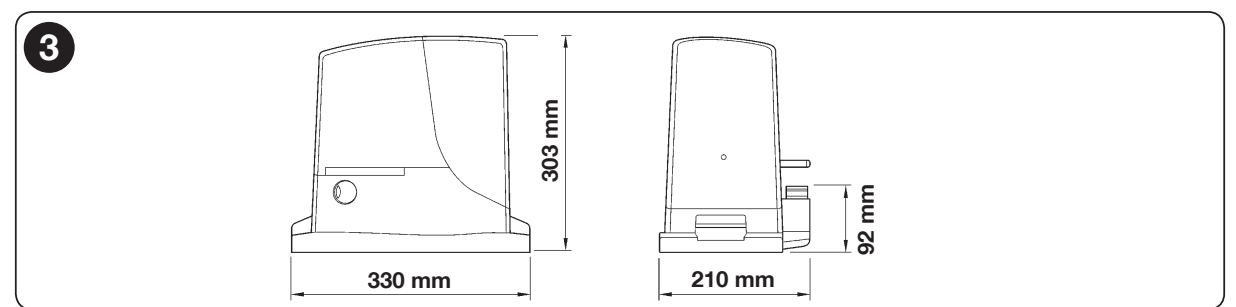 ROX1000 – matmenys 330 × 210 × 303 mm ROX1000 – matmenys 330 × 210 × 303 mm