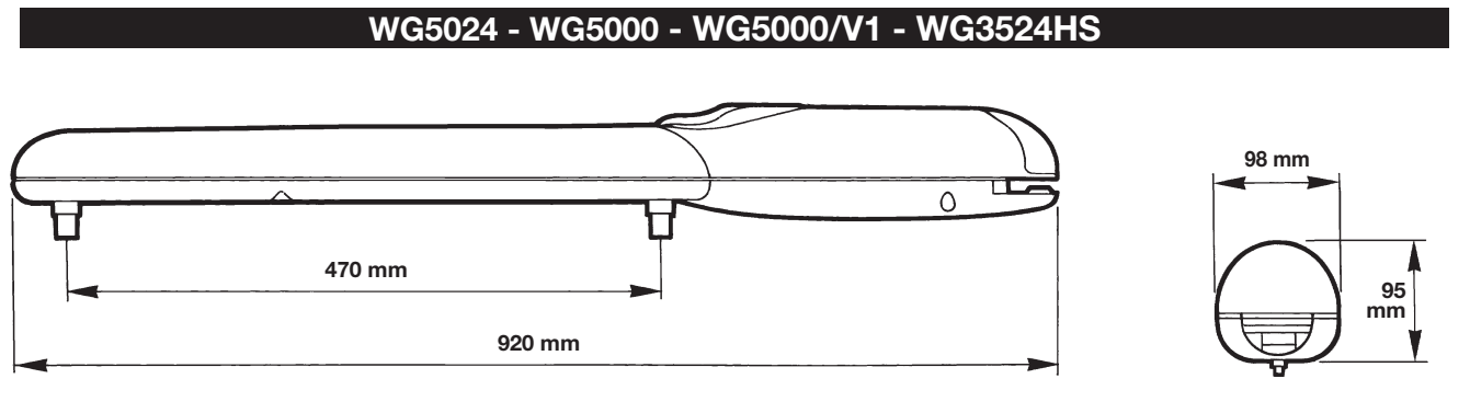 NICE WINGO WG5000 – variklio matmenys ir eiga NICE WINGO WG5000 – variklio matmenys ir eiga