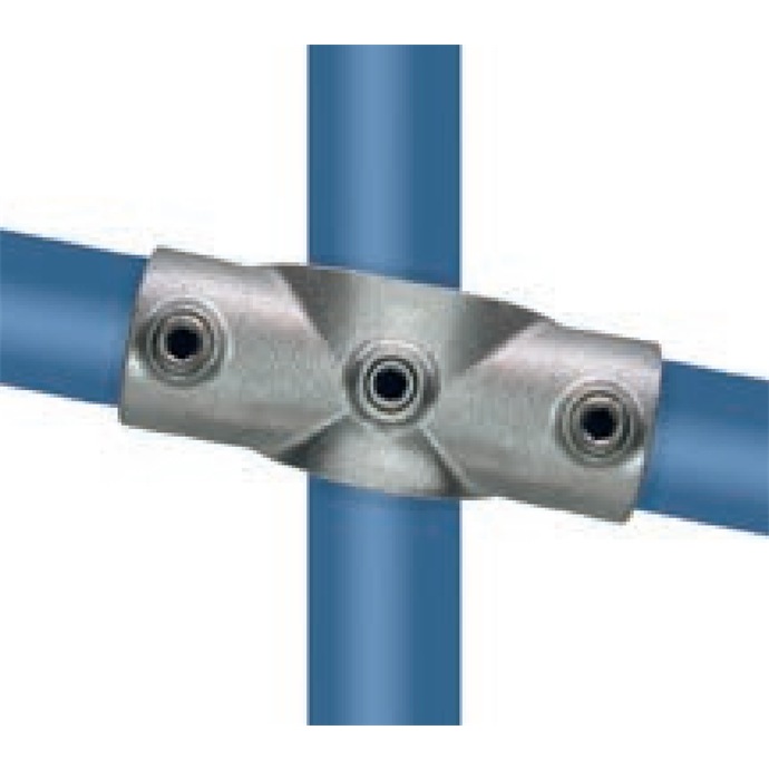 Cinkuota įstrižinė jungtis 48,3 mm vamzdžiams, kryžminė, 0°–11°