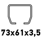 Su C profiliu 73x61x3,5mm