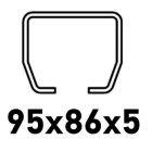 Su C profiliu 95x86x5mm