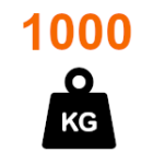Vartų svoris iki 1000 kg