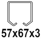 C profiliui 57x67x3