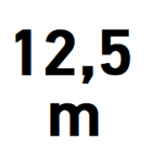 Pravažiavimo plotis iki 12,5 m