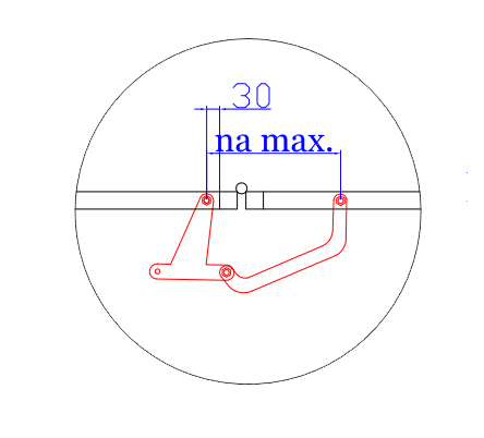 Sulankstymo mechanizmo montavimas, 1 žingsnis