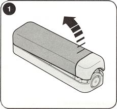 1. Atidarykite fotoelementą 1. Atidarykite fotoelementą