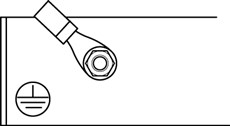 NICE Moonclever MCMC424L pavaros maitinimo prijungimo schema – įžeminimas