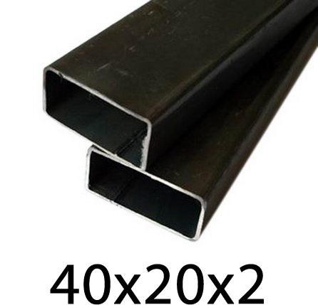 Plieninis kvadratinis profilis 40 × 20 × 2 mm