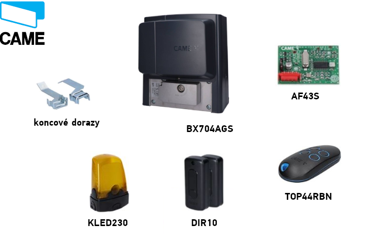 CAME BX704AGS komplektas