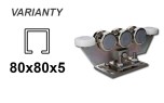 Svyruojantis reguliuojamas vežimėlis su 8 metaliniais ritinėliais
